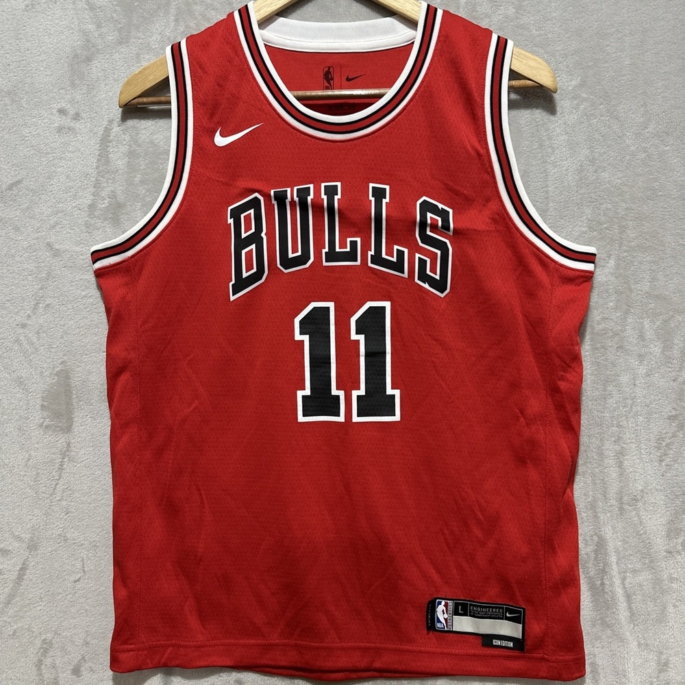 Nike DeMar‎ DeRozan Chicago Bulls #11 Red Icon Swingman Jersey Men's Size Large
